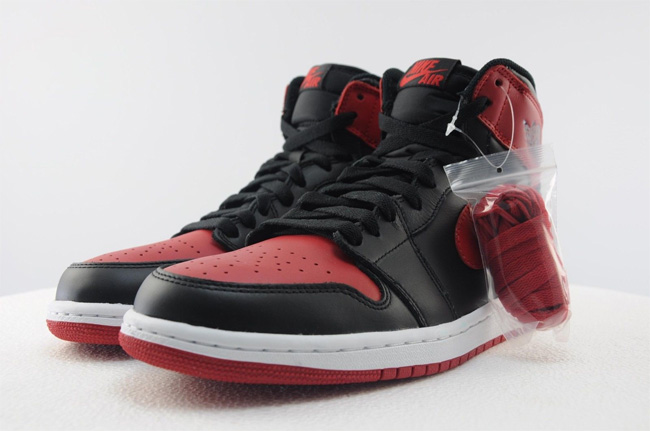 aj1 黑红 AJ1黑红国内发售日期 Air Jordan 1 Retro OG Hi Bred 黑红配色高清图赏