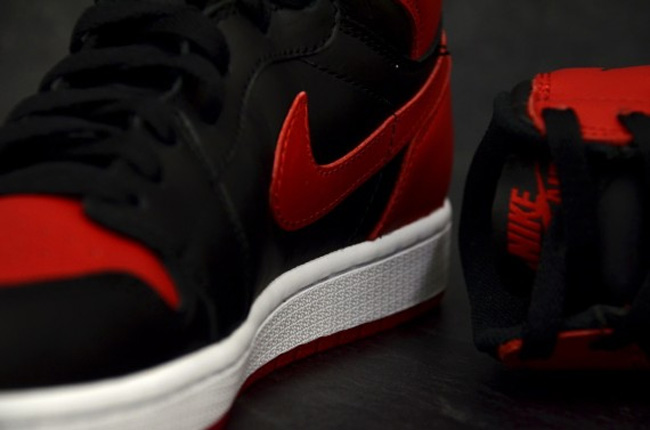 aj1樱木,aj1黑红,aj1禁穿,aj1 banned,a AJ1樱木黑红 Air Jordan 1 Bred 黑红配色高清图赏