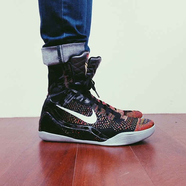 科九,科比九代,Kobe 9,Masterpiece,科9发 科九上脚实拍 Kobe 9 Elite 牛仔裤搭配效果实拍