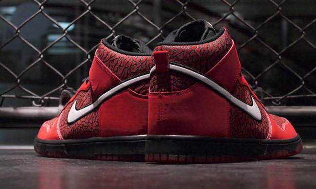 Nike Dunk SB,Dunk,Dunk SB,爆裂 Red Elephant Nike SB Dunk Hi 红爆裂纹即将发售