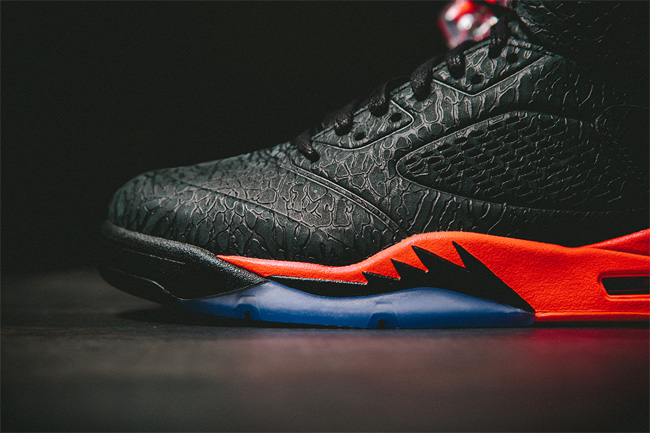 AJ5黑红外线全爆裂,Air Jordan 3Lab5,3L AJ5黑红外599581-010 Air Jordan 3Lab5 “Black Infrared”黑红爆裂美图欣赏
