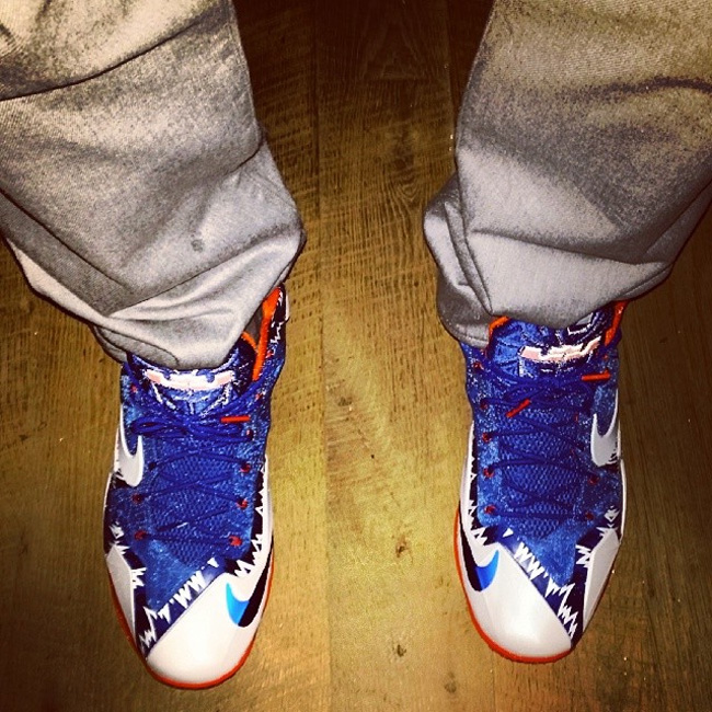 LeBron 11,LBJ11,PE,詹姆斯上脚 佛罗里达大学短吻鳄队 詹姆斯亲穿 LeBron 11 短吻鳄队 PE