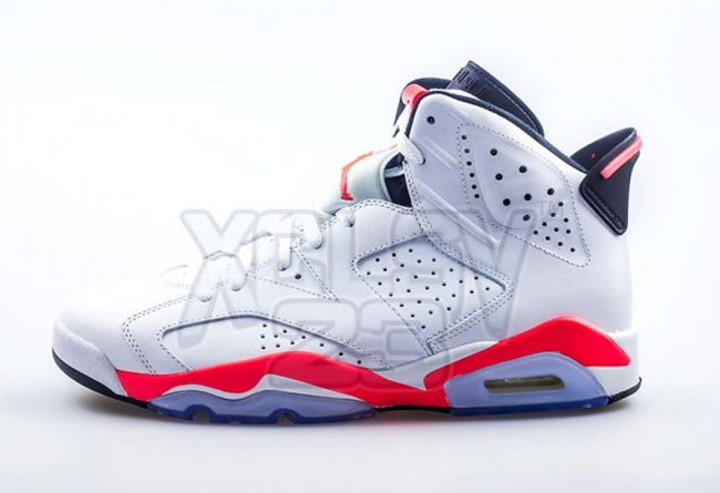 AJ6樱木,AJ6 红外线,Air Jordan 6,AJ AJ6樱木 Air Jordan 6 ＂White Infrared＂ 更多实物实拍欣赏