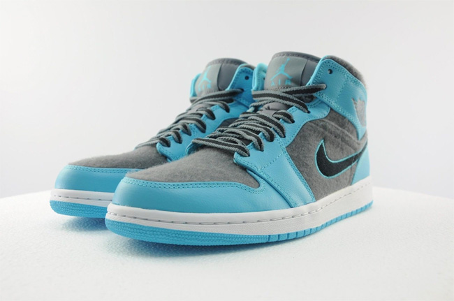 Air Jordan 1 Mid Gamma Blue,  伽马蓝 Air Jordan 1 Mid ＂Gamma Blue＂ 实物图赏