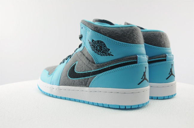 Air Jordan 1 Mid Gamma Blue,  伽马蓝 Air Jordan 1 Mid ＂Gamma Blue＂ 实物图赏