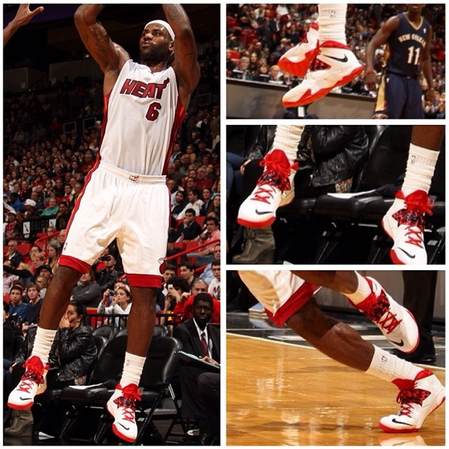 Nike Zoom Soldier 7,士兵7 詹姆斯不穿LBJ11 詹姆斯近期赛场穿着 Nike Zoom Soldier 7