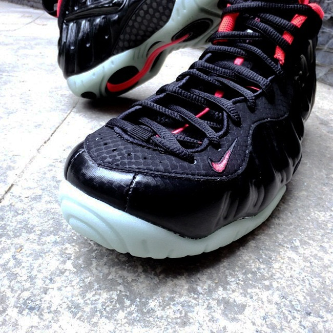 黑粉泡,616750-001,Foamposite 616750-001 黑粉泡 Nike Air Foamposite Pro ＂Solar Red＂更多细节图