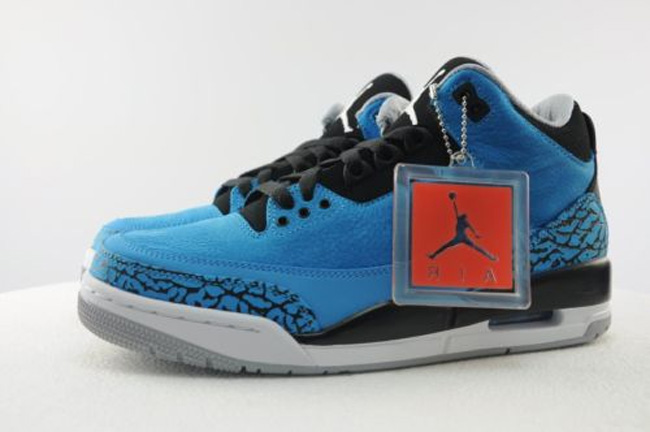 AJ3粉末蓝,136064-406,Air Jordan 3 AJ3粉末蓝136064-406 Air Jordan 3 ＂Powder Blue＂ 更多实物图赏