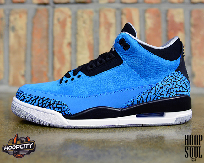136064-406,AJ3粉末蓝,AJ3发售信息,Air AJ3粉末蓝136064-406 Air Jordan 3 ＂Powder Blue＂ 高清实物图赏