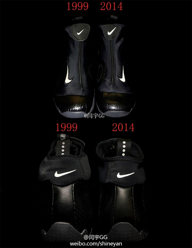 642307-001,Nike Air Flightposi 642307-001 碳板风一 Nike Air Flightposite 2014 和元年实物对比