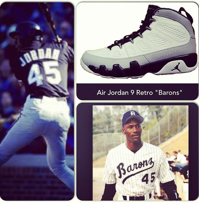 AJ9,Air Jordan 9 AJ9 Air Jordan 9 ＂Barons＂ 伯明翰男爵配色更多实物曝光