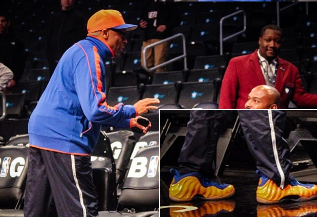 Nike Air Foamposite One Knick 纽约尼克斯喷 斯派克李上脚 Nike Air Foamposite One ＂Knicks＂