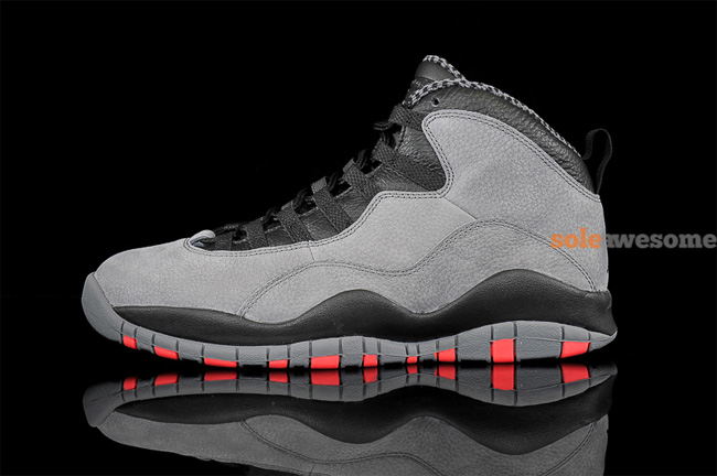 310805-023,AJ10酷灰,AJ10 AJ10酷灰310805-023 Air Jordan 10 ＂Cool Grey/Infrared＂ 高清图赏