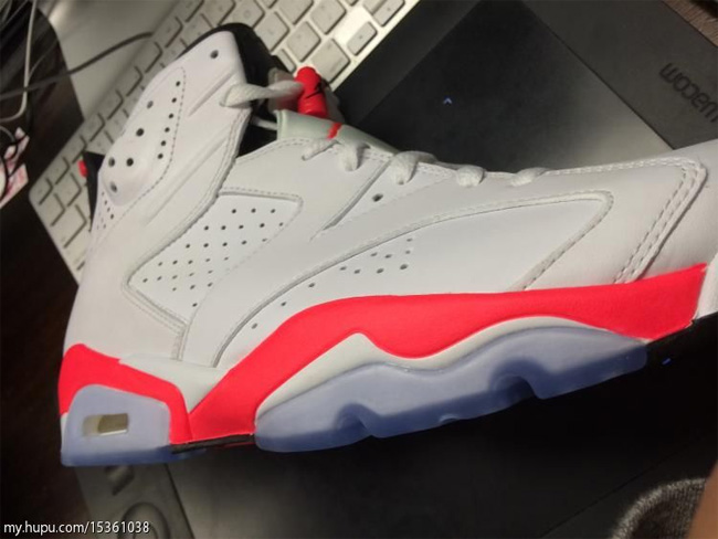 384664-123,AJ6 AJ6樱木384664-123 Air Jordan 6 ＂White Infrared＂ 更多实物曝光