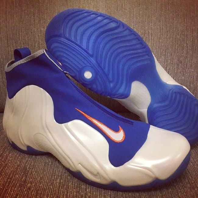 风一复刻,Nike Air Flightposite 201 阿兰·休斯顿风一复刻 Nike Air Flightposite 2014 尼克斯配色实物曝光