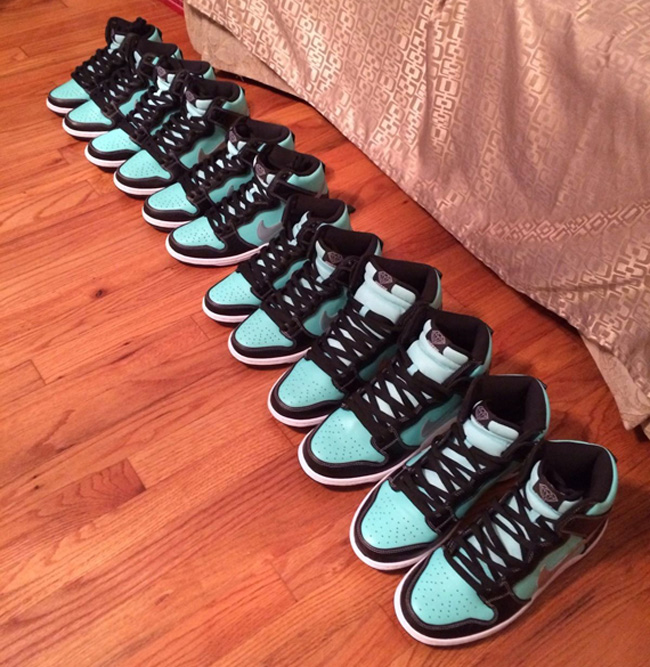 Tiffany,Dunk SB 钻石 Nike Dunk SB High ＂Tiffany＂ 更多实物图赏