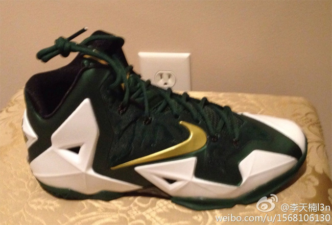 SVSM,LBJ11詹姆斯高中,LeBron 11 SVSM LBJ11詹姆斯高中 LeBron 11 ＂SVSM＂ 高中主场配色 PE 实物曝光