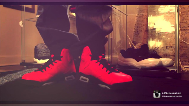 AJ6大红,384664-623 AJ6大红384664-623 【视频】Air Jordan 6 ＂Infrared 23＂ 上脚效果展示
