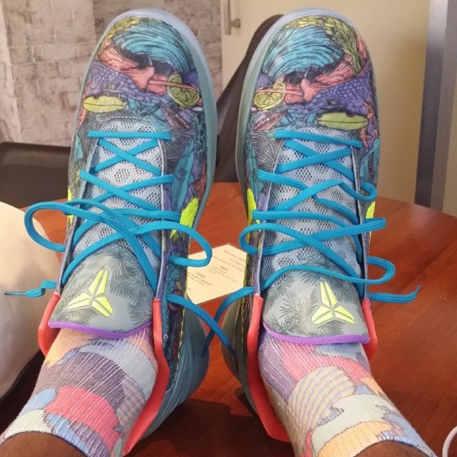 詹姆斯,上,脚,Nike,Zoom,Kobe,Prelude  詹姆斯上脚 Nike Zoom Kobe 6 ＂Prelude＂