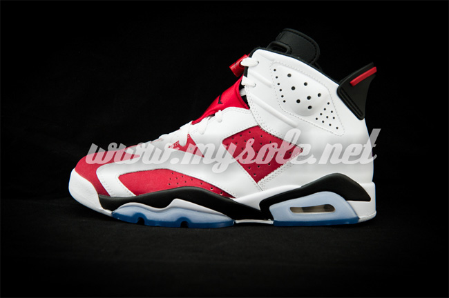 AJ6胭脂红,384664-160,Air Jordan 6 AJ6胭脂红384664-160 Air Jordan 6 ＂Carmine＂ 胭脂红配色高清图赏