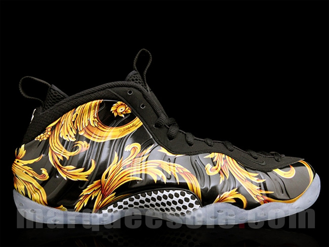 652792-001,Foamposite,Supreme 652792-001 Nike Air Foamposite One“Black Supreme”实物图赏