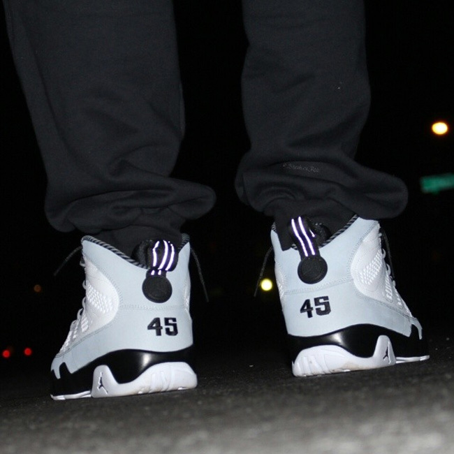 AJ9男爵,302370-106,3M AJ9男爵302370-106 3M Air Jordan 9 ＂Barons＂ 更多上脚实拍