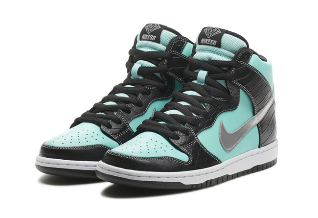 Nike SB Diamond Dunk Hi Tiffa  Nike SB Diamond Dunk Hi ＂Tiffany＂ 发售提醒