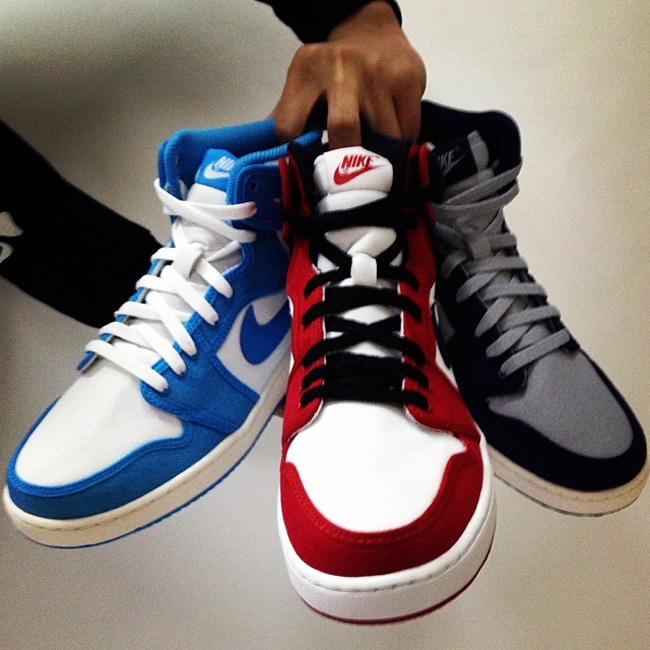 AJ1 KO,Air Jordan 1 KO,AJKO AJ1 KO帆布北卡配色 Air Jordan 1 KO 2014 款新配色上脚实拍