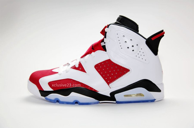 384664-160,AJ6,Air Jordan 6,AJ AJ6胭脂红384664-160售价 胭脂红 Air Jordan 6 ＂Carmine＂ 高清图赏
