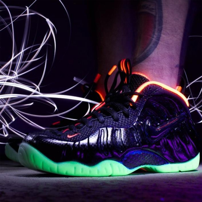 Foamposite Pro,Yeezy,616750-00 黑粉夜光椰子泡616750-001 Nike Air Foamposite Pro Yeezy 上脚实拍