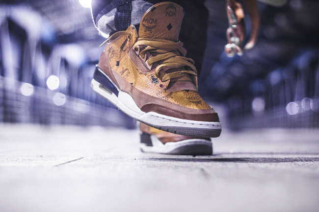 AJ3,Air Jordan 3,球鞋定制 AJ3球鞋定制 Air Jordan 3 “MCM” 定制球鞋欣赏