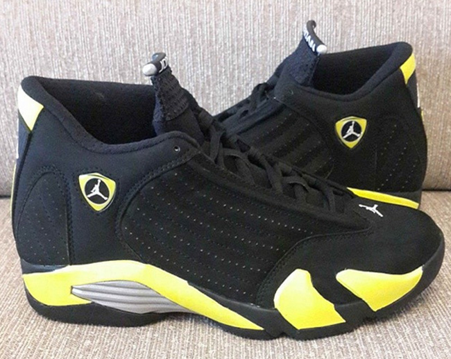 487471-070,AJ14,Air Jordan 14, AJ14雷公487471-070 Air Jordan 14 ＂Thunder＂ 更多实物图赏