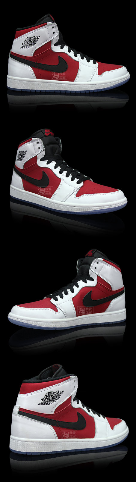 555088-123,AJ1,Air Jordan 1 AJ1 555088-123 Air Jordan 1 ＂Carmine＂ 胭脂红配色更多实物图赏
