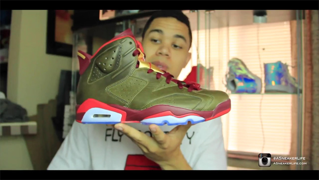 AJ6,Air Jordan 6 AJ6 384664-250 【视频】Air Jordan 6 ＂Cigar＂ 冠军雪茄实物展示