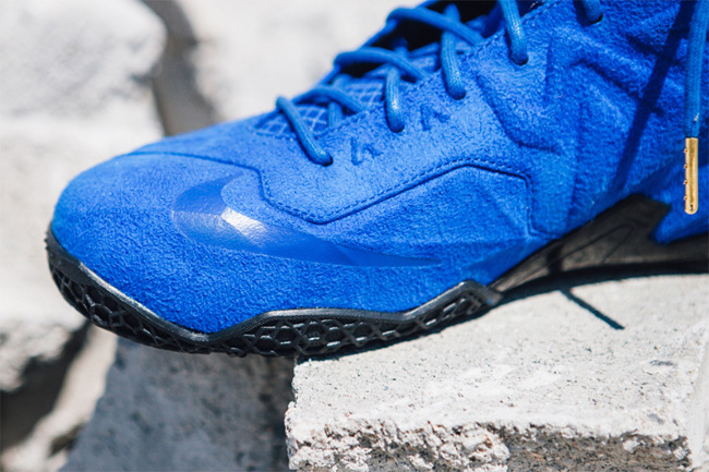 LBJ11,LeBron 11,EXT LBJ11蓝色麂皮 LeBron 11 EXT ＂Blue Suede＂ 高清图赏
