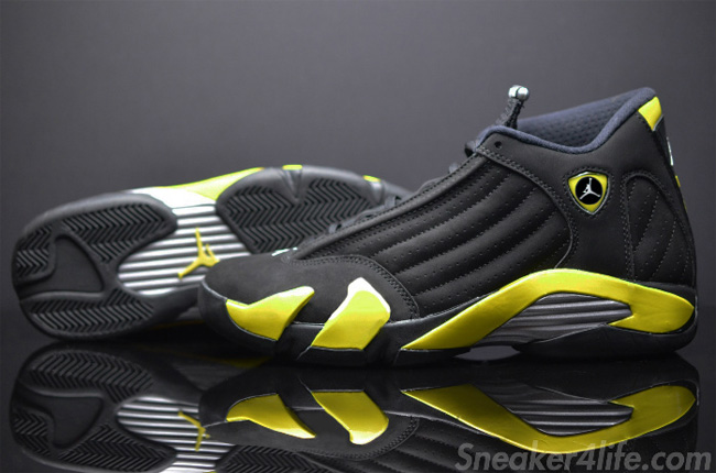 487471-070,AJ14,Air Jordan 14, AJ14 487471-070 Air Jordan 14 ＂Thunder＂ 雷公配色高清图赏