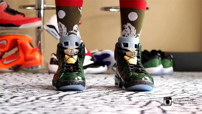 AJ6,Air Jordan 6,384664-350,冠军 AJ6冠军香槟384664-350发售日期 【视频】Air Jordan 6 “Champagne” 上脚实拍