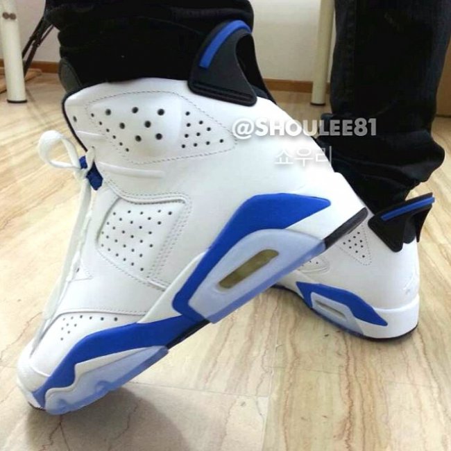AJ6,Air Jordan 6,384664-107 AJ6 384664-107 Air Jordan 6 “Sport Blue”运动蓝上脚实拍
