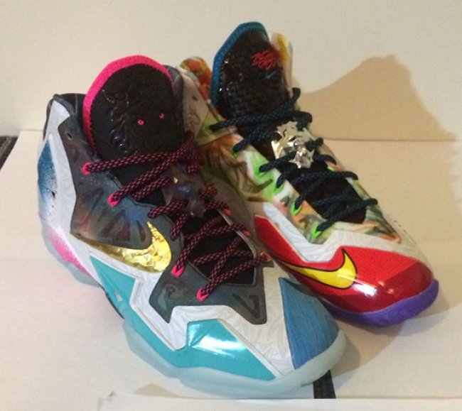 LBJ11,LeBron 11,What The LeBro LBJ11 650884-400 LeBron 11 ＂What The LeBron＂ Sample 样鞋现身 eBay