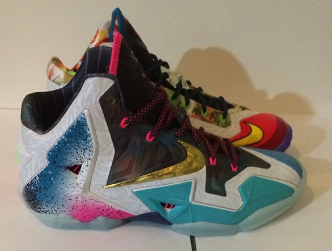 LBJ11,LeBron 11,What The LeBro LBJ11 650884-400 LeBron 11 ＂What The LeBron＂ Sample 样鞋现身 eBay
