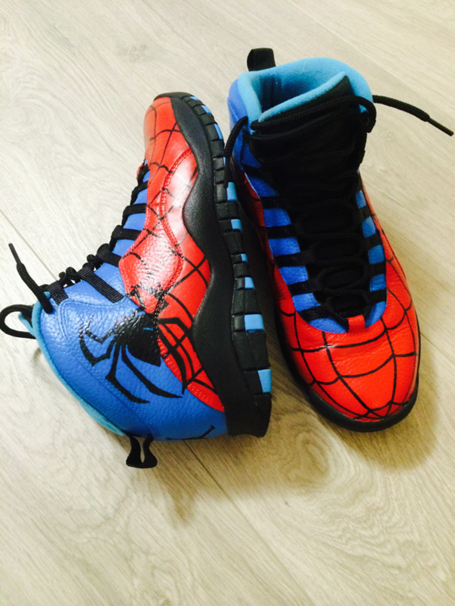 AJ10,Air Jordan 10 AJ10 Air Jordan 10 ＂Spiderman＂ 定制球鞋欣赏