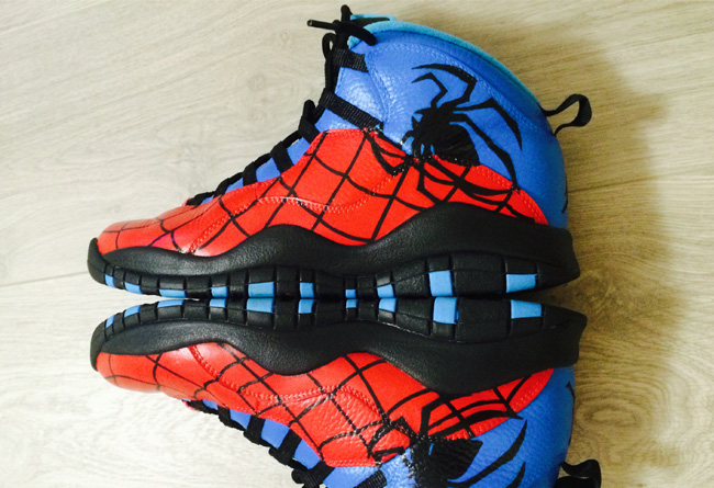 AJ10,Air Jordan 10 AJ10 Air Jordan 10 ＂Spiderman＂ 定制球鞋欣赏