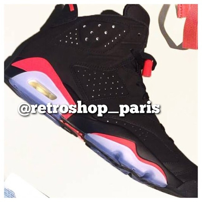 AJ6,Air Jordan 6,AJ6黑红 AJ6黑红发售信息 Air Jordan 6 ＂Black Infrared＂ 2014 款实物曝光