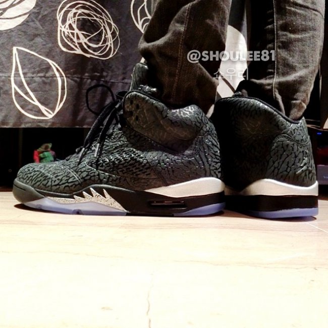 AJ5,Air Jordan 5,599581-003 AJ5 599581-003 Air Jordan 3Lab5 “Metallic Silver” 上脚实拍