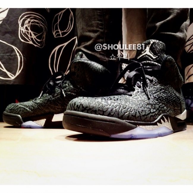 AJ5,Air Jordan 5,599581-003 AJ5 599581-003 Air Jordan 3Lab5 “Metallic Silver” 上脚实拍