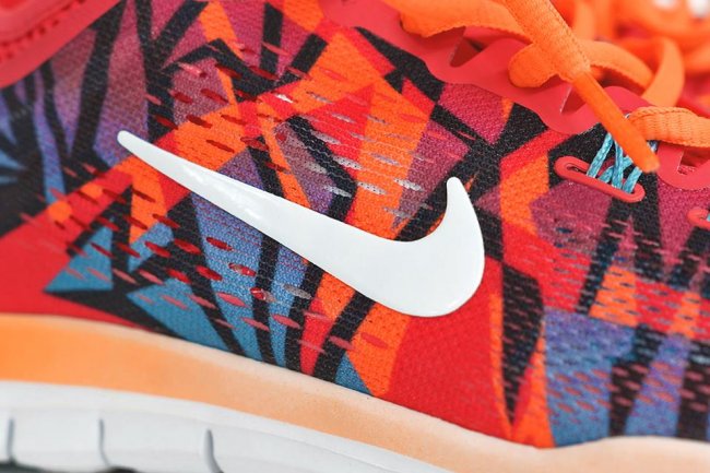 Nike WMNS Free TR Fit 5.0 629832-600 Nike WMNS Free TR Fit 5.0 橙红配色上脚实拍