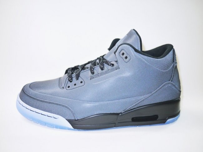 AJ3,Air Jordan 3,AJ 5Lab3,5Lab AJ3 631603-010 Air Jordan 5Lab3 ＂Black＂ 实物近照 & 反光鞋面展示