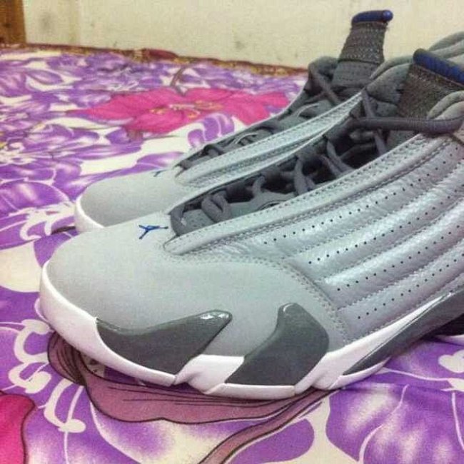 AJ14,Air Jordan 14,487471-004 AJ14酷灰487471-004 Air Jordan 14 ＂Cool Grey＂ 更多实物图片曝光