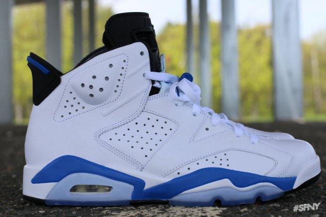 AJ6,Air Jordan 6,384664-107 AJ6运动蓝384664-107 Air Jordan 6 “Sport Blue” 高清实物图赏