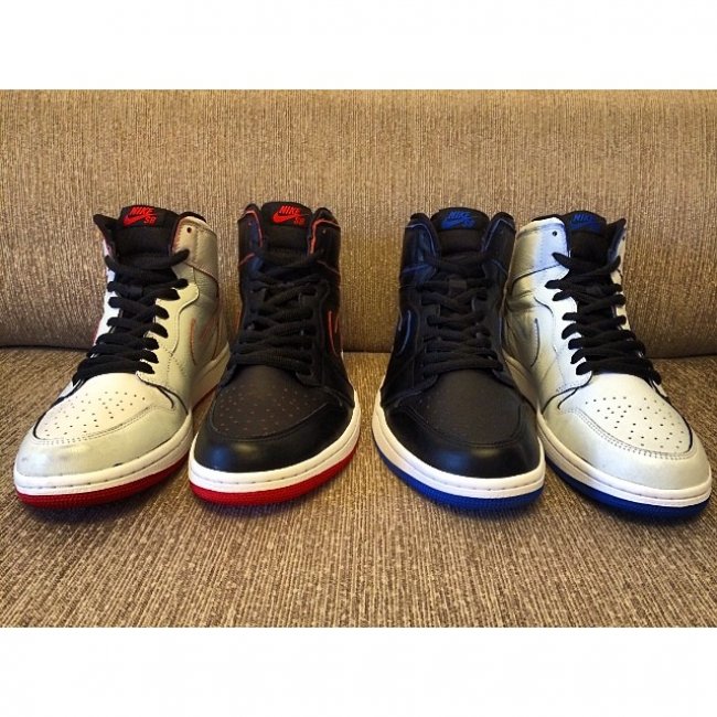 Nike SB,Air Jordan 1,AJ1,AJ1SB AJ1SB Nike SB x Air Jordan 1 ＂Lance Mountain＂ 双色实物图赏